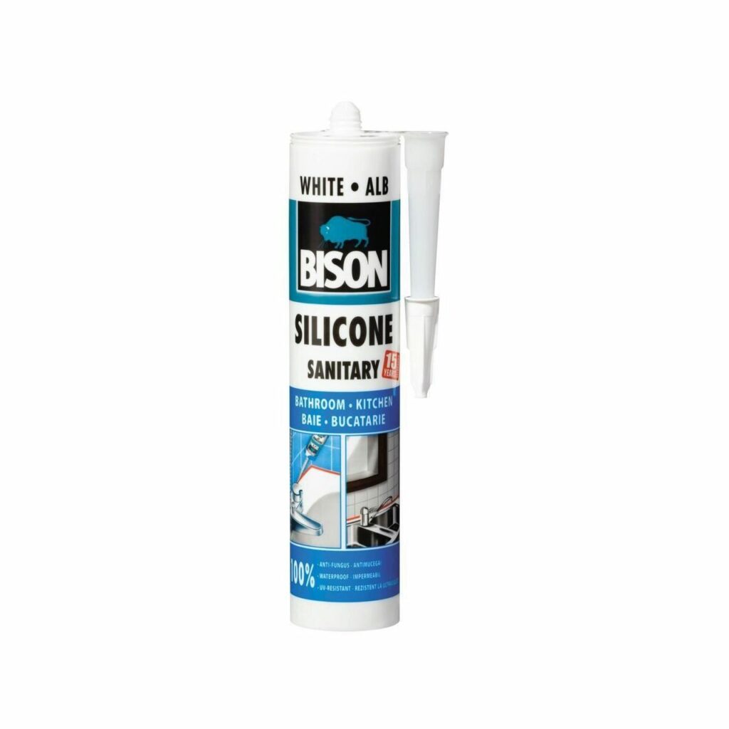 Ancore chimice, Silicon Sanitar BISON, 280ml, alb, Fixkit.ro